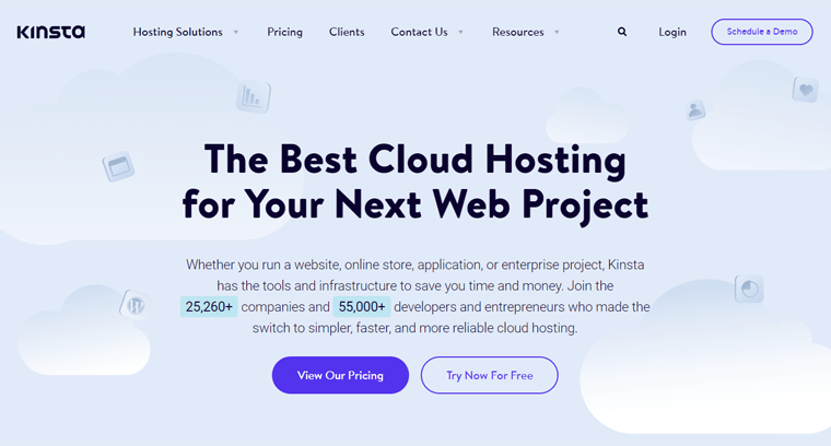 Kinsta verwaltete WordPress-Hosting-Plattform