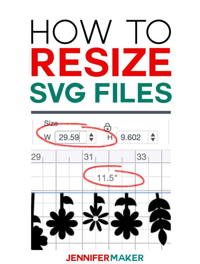 Czy możesz zmienić rozmiar plików Svg dla Cricut?