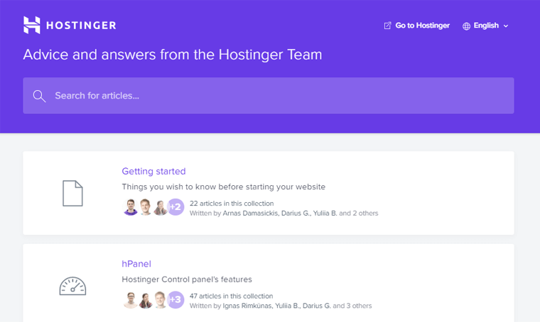 การสนับสนุน Hostinger สำหรับคู่แข่งของ DreamHost