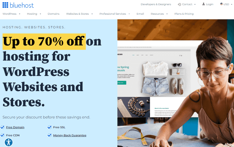 Hébergement WordPress Bluehost