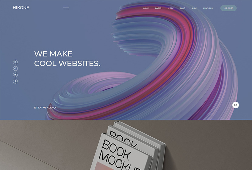 Hikone - Minimalistyczny motyw WordPress z portfolio