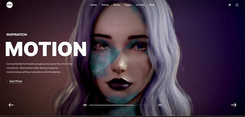 ส่วนใหญ่ – Creative Agency และ Portfolio Theme