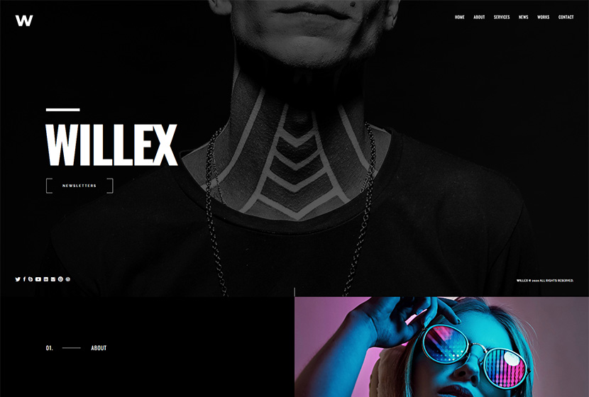 Willex - Photography Portfolio WordPress 主題