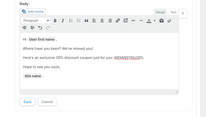 Wysyłanie automatycznej wiadomości e-mail z kuponem w WordPress w celu przyciągnięcia klientów