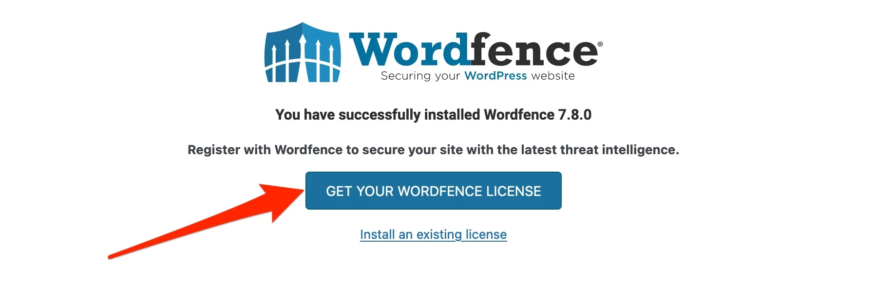 获得 Wordfence 许可证。