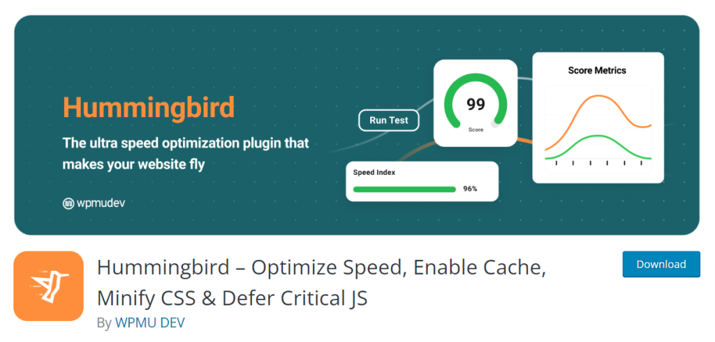 Hummingbird - Melhor plug-in de cache do WordPress