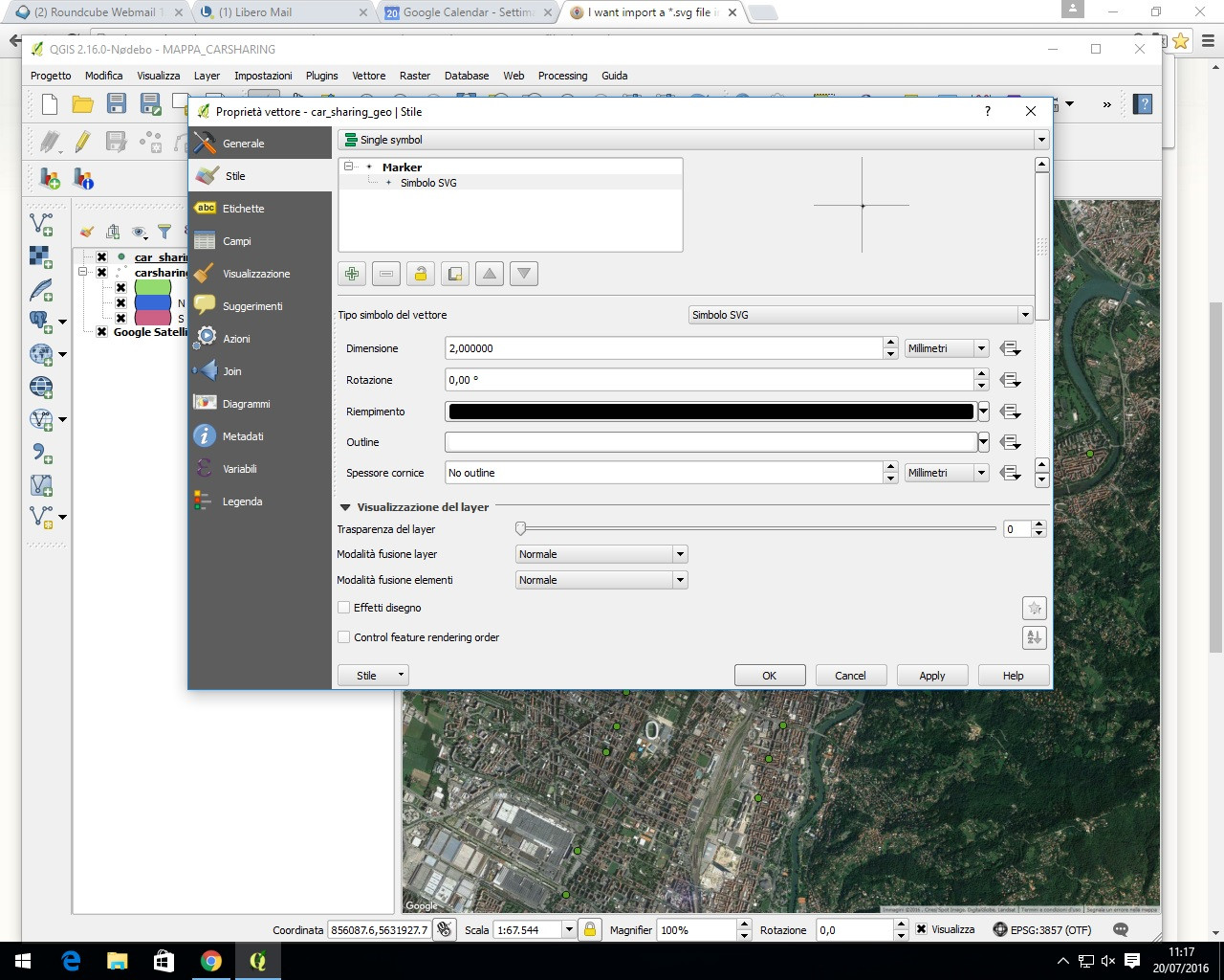 ฉันจะเพิ่มสัญลักษณ์ Svg ใน Qgis ได้อย่างไร