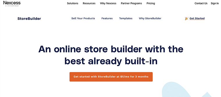 Nexcess'ten StoreBuilder