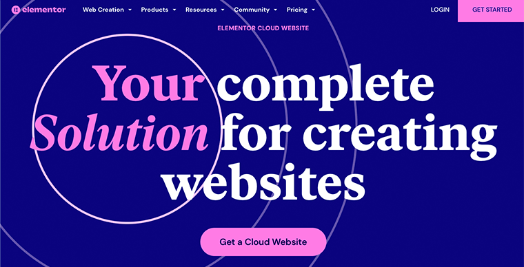 Site Web Elementor Cloud