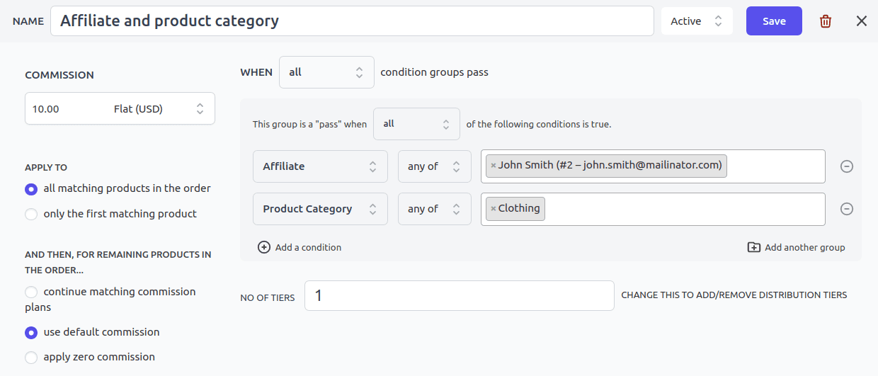 พันธมิตรสำหรับแผนคอมมิชชั่น WooCommerce