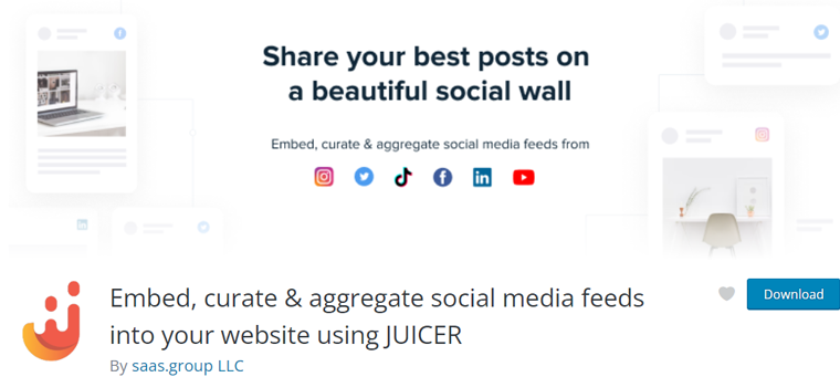 Juicer TikTok WordPress プラグイン