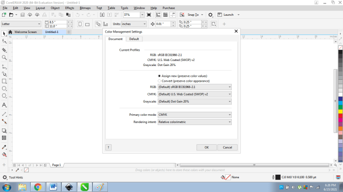 Inkscape การแยกสี