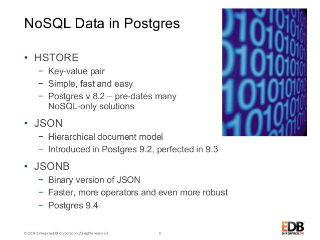 Kann Postgres mit Nosql umgehen?