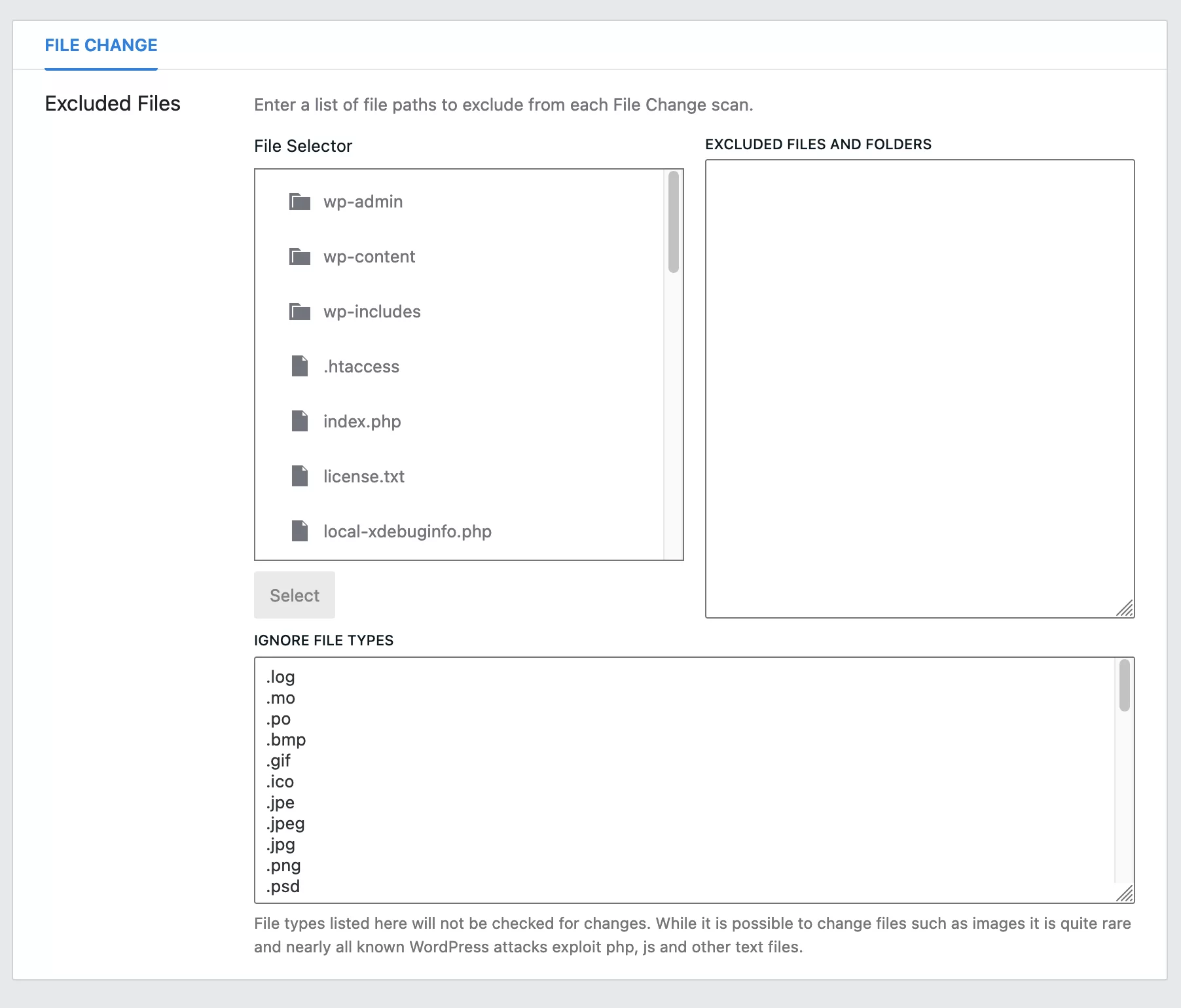 Il modulo Modifica file in iThemes Security.