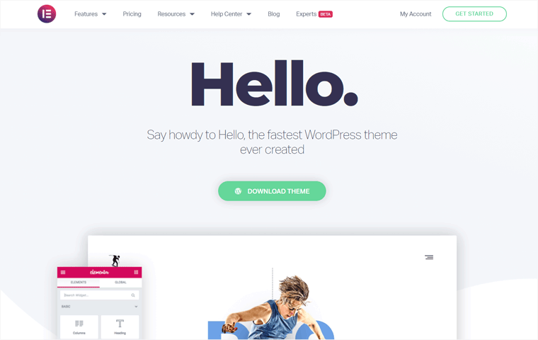 Hello Elementor Free WordPress Theme