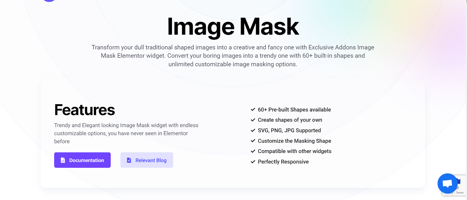 画像をオンラインで無料でマスクするトップ ツールの 1 つは、Exclusive addons image mask です。