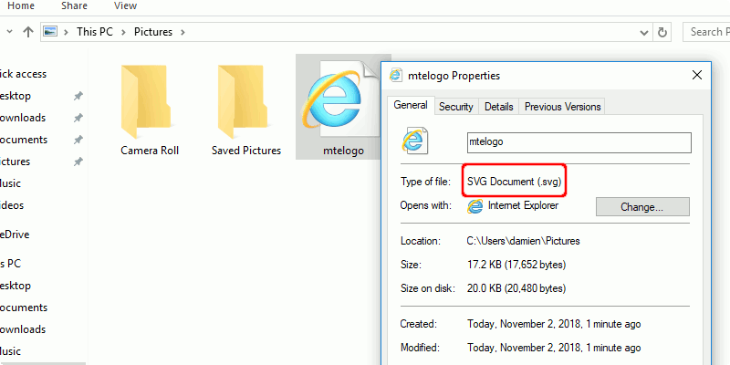 Cum pot vedea miniaturile Svg în Windows?