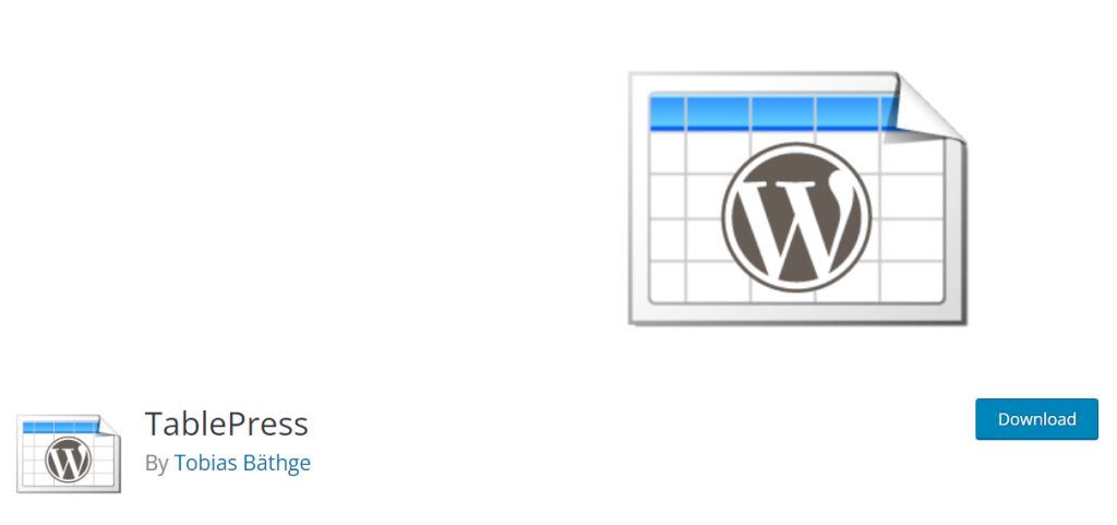 TablePress لـ WordPress و Elementor