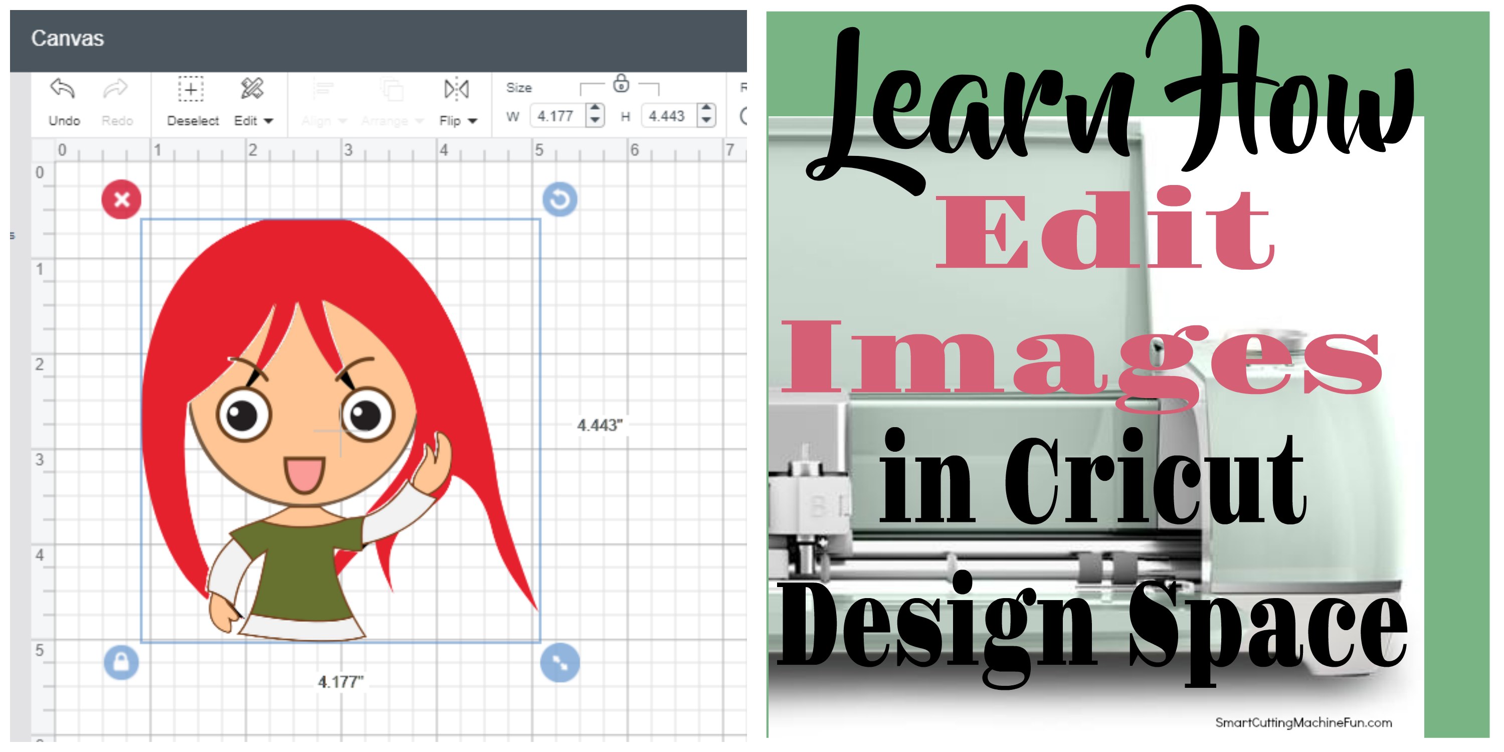 Você pode editar um design no Cricut Design Space?