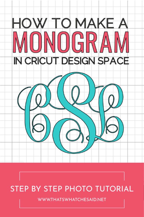 Creador de monogramas Cricut