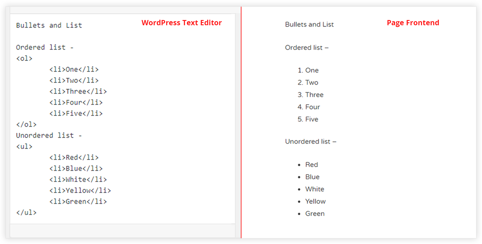 ฉันจะใส่สัญลักษณ์แสดงหัวข้อย่อยใน Css ได้อย่างไร