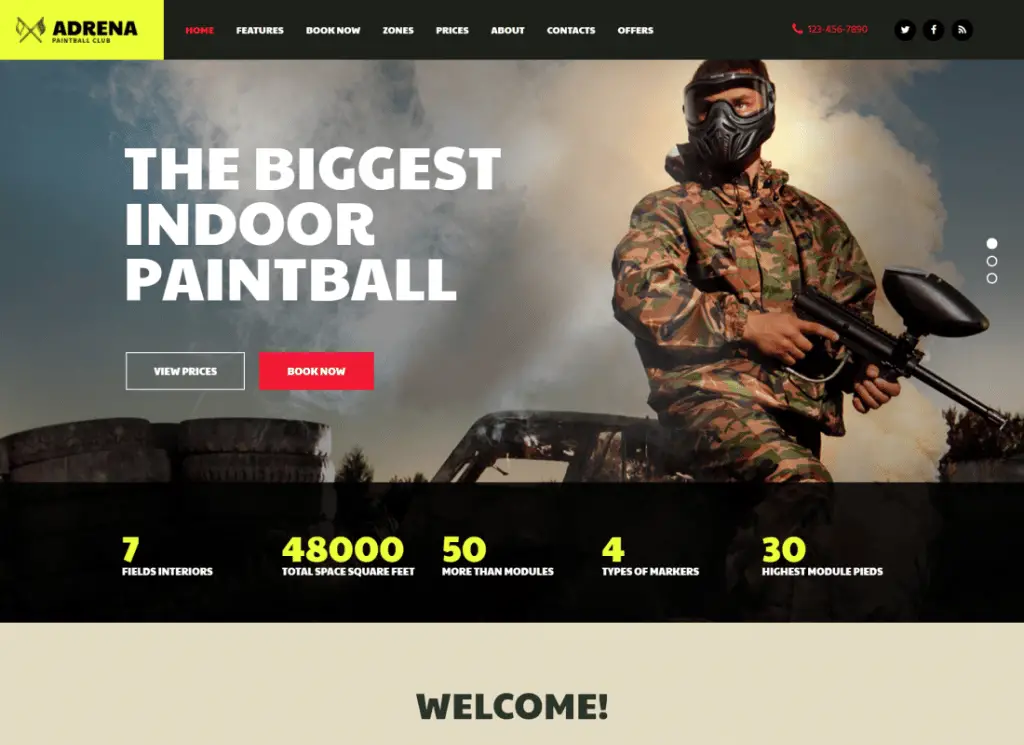 Adrenalin | Airsoft Kulübü ve Paintball WordPress Teması