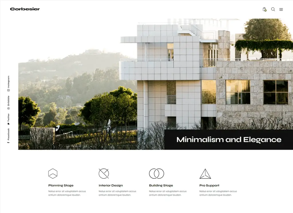 Corbesier | Modern Mimari ve İç Tasarım WordPress Teması