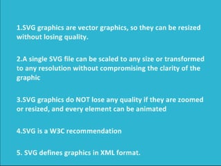 Graphiques vectoriels évolutifs (svg)