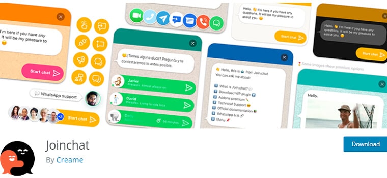 Complemento de WhatsApp para WordPress de JoinChat