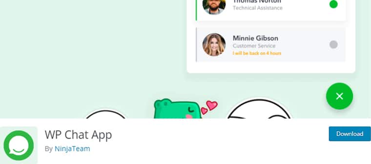 Aplicación WP Chat para conectar WhatsApp a sitios web de WordPress