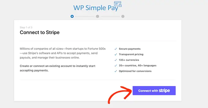 كيفية توصيل WP Simple Pay بـ Stripe