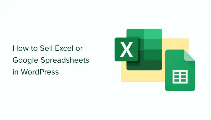 如何在 WordPress 中銷售 Excel 或 Google 電子表格