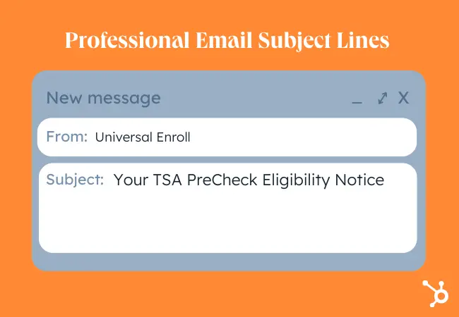 最佳電子郵件主題行示例：專業