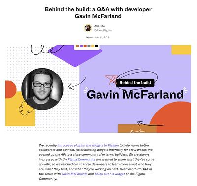 идеи блога, интервью с разработчиком Figma Гэвином МакФарландом