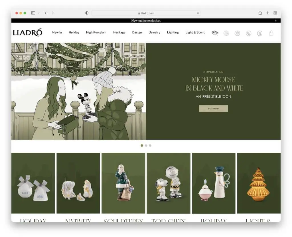 เว็บไซต์ Lladro Magento