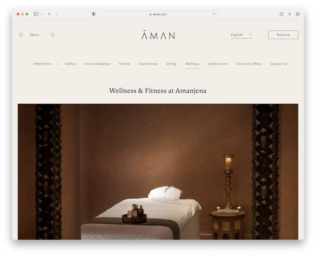 aman spa web sitesi