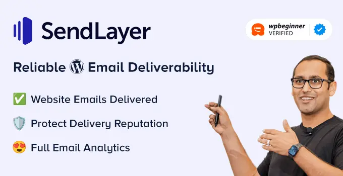 ขอแนะนำ SendLayer - บริการอีเมล SMTP สำหรับ WordPress