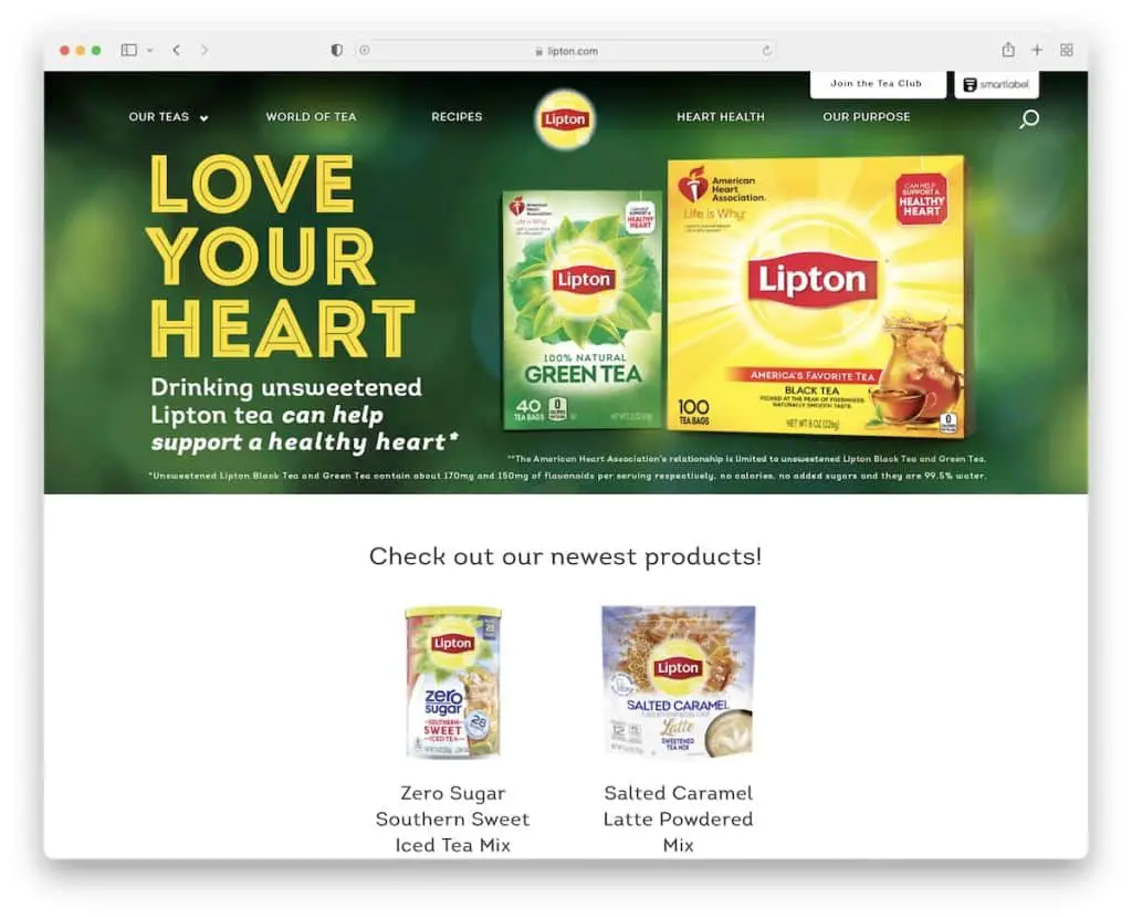 lipton kötü web sitesi tasarımı