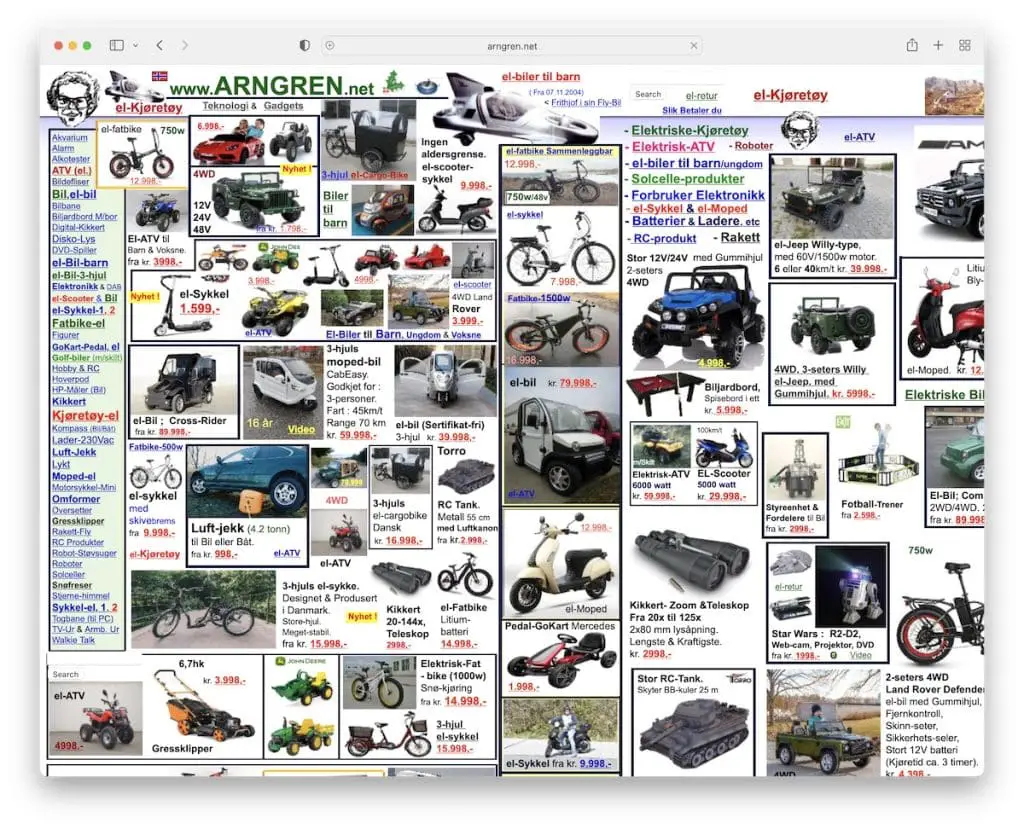 arngren kötü web sitesi tasarımı