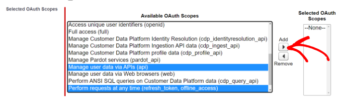 Add OAuth scopes