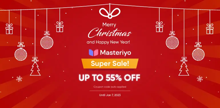 Masteriyo LMS 圣诞和新年特卖