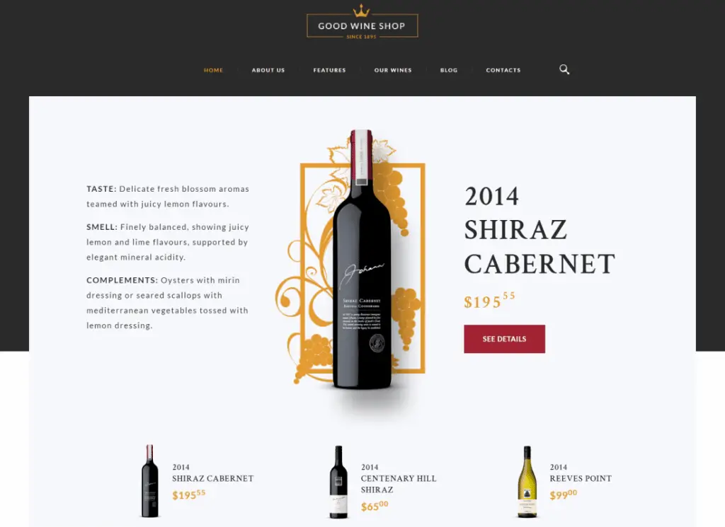 Good Wine - Vineyard & Winery Shop WordPress Teması