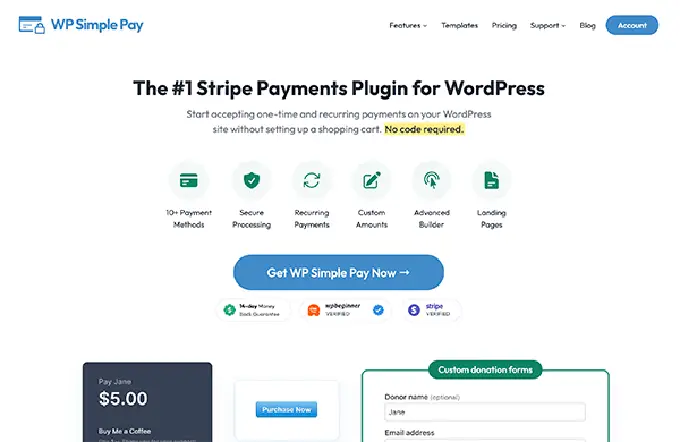 Plugin WP Simple Pay