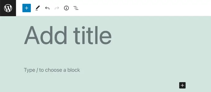 Article vide dans l'éditeur de blocs WordPress