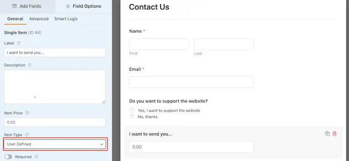 Adding a user defined field to WordPress form