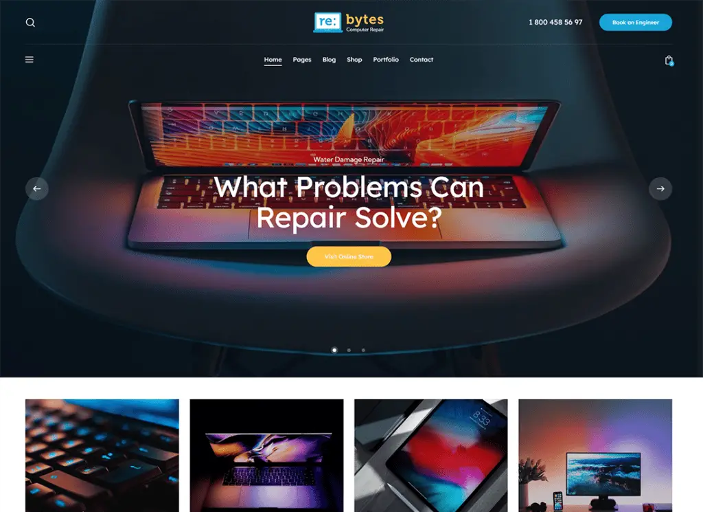 Re:bytes - 电子和电脑维修服务 WordPress 主题
