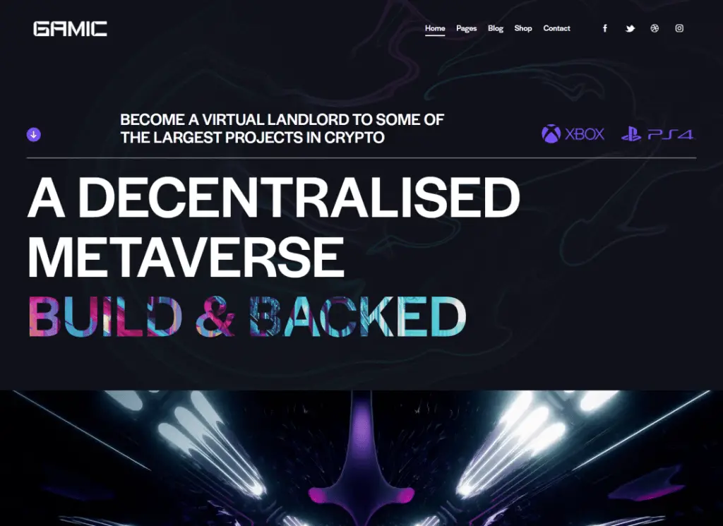 Gamic - Metaverse Gaming & Crypto WordPress 主题