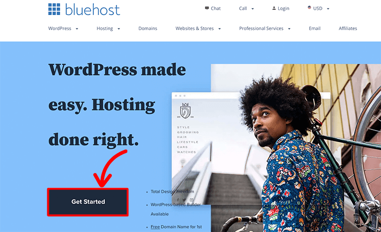 Începeți cu Bluehost