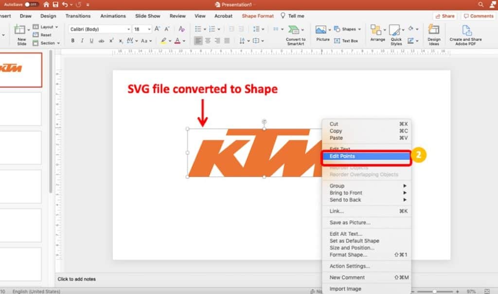 Powerpoint consente Svg?