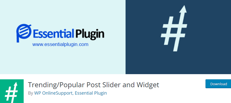 Trending Popular Post Slider y widget para WordPress